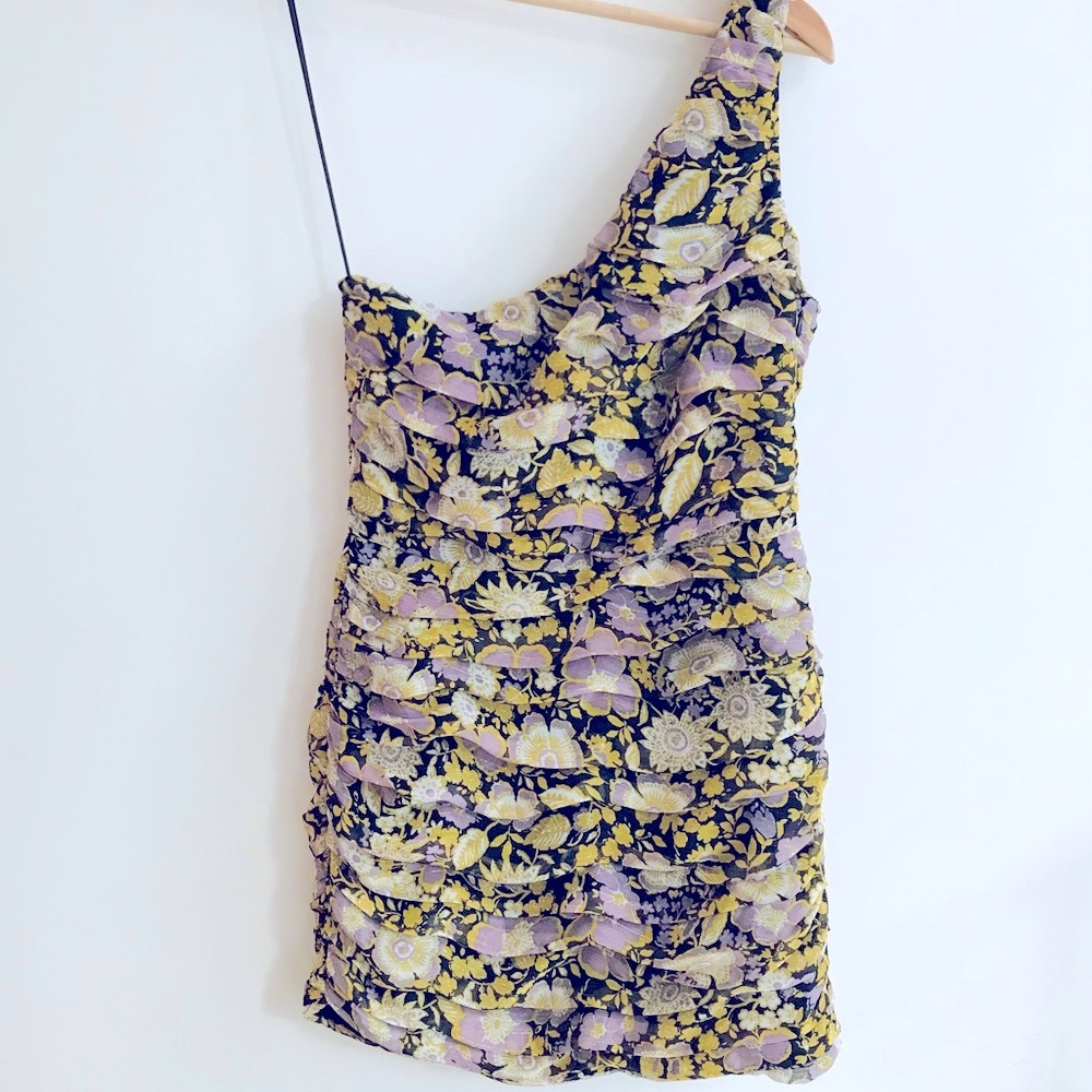 Zara one-shoulder dress, medium, NWT